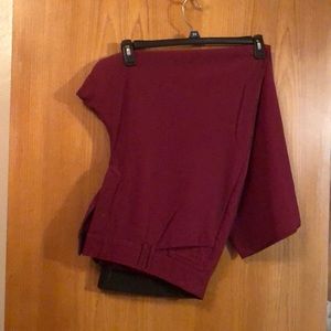 Maroon Lane Bryant dress pants